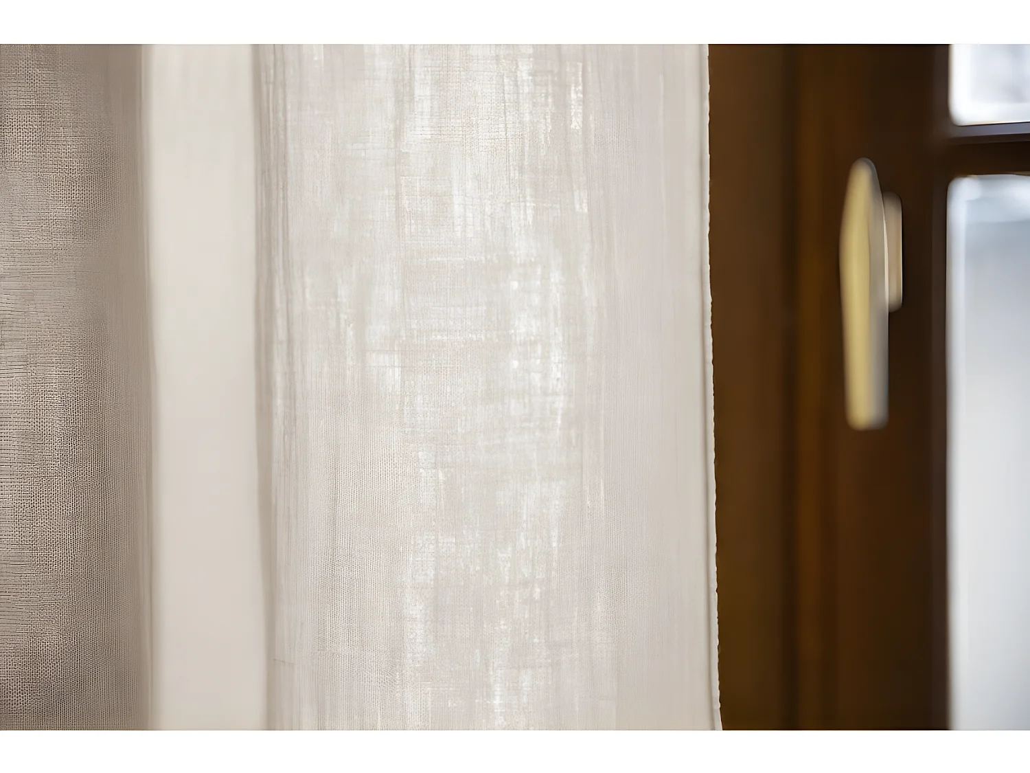 Rideau ajustable + 8 anneaux pince "Gaïa" 140 x 300 cm "Gaze de Coton"