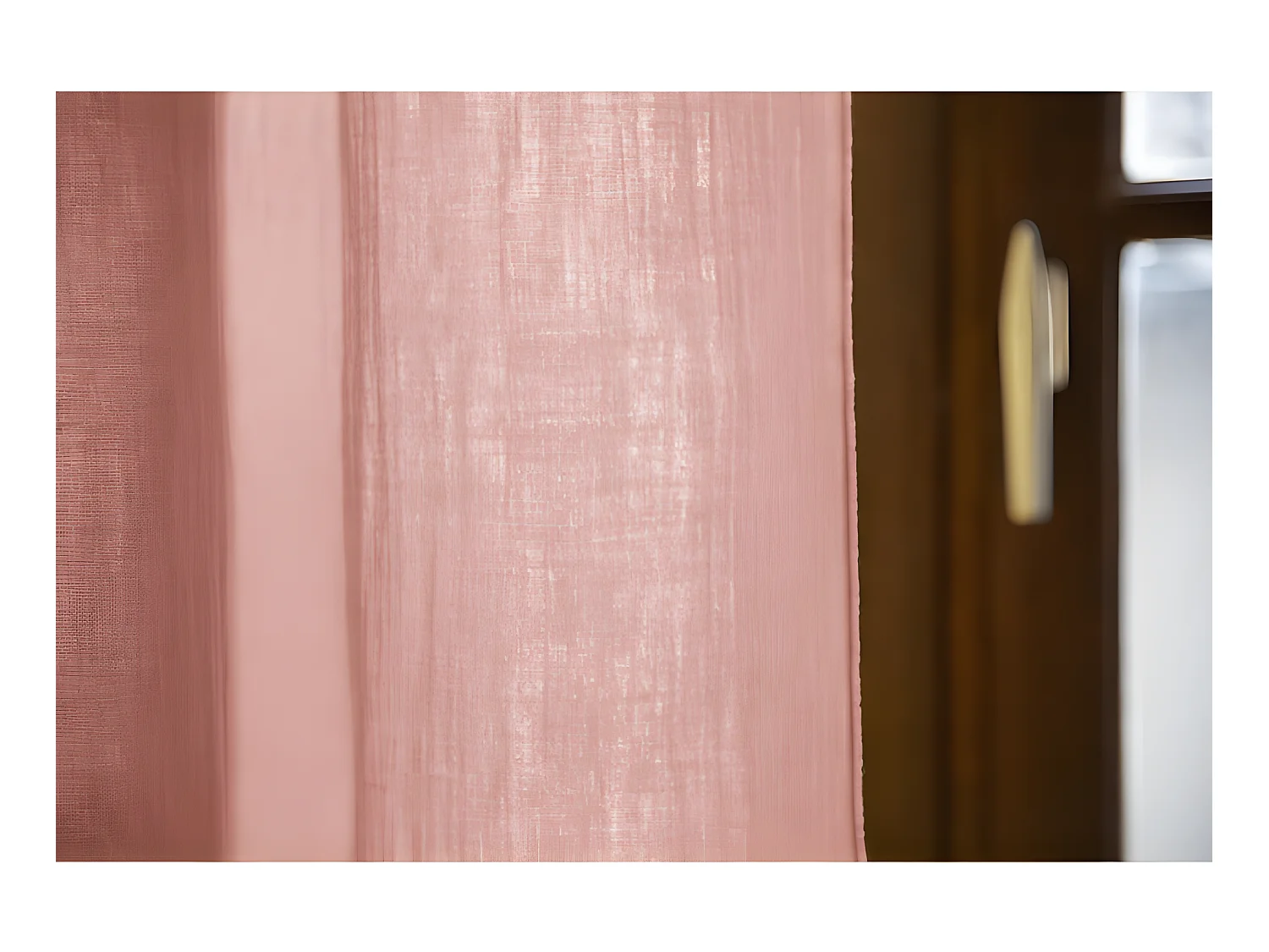 Rideau ajustable + 8 anneaux pince "Gaïa" 140 x 300 cm "Gaze de Coton"