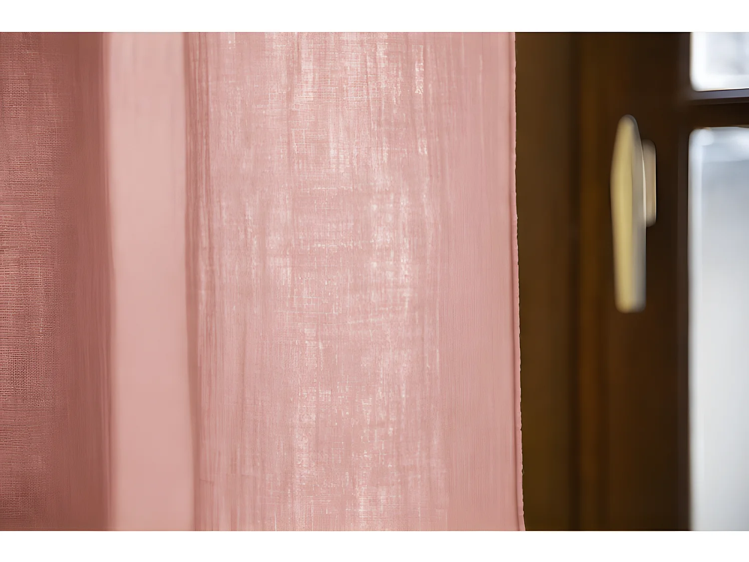 Rideau ajustable + 8 anneaux pince "Gaïa" 140 x 300 cm "Gaze de Coton"