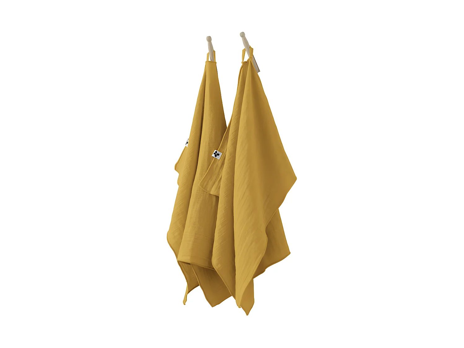 Lot de 2 essuie-mains "Gaïa" 50 x 70 cm "Gaze de Coton"