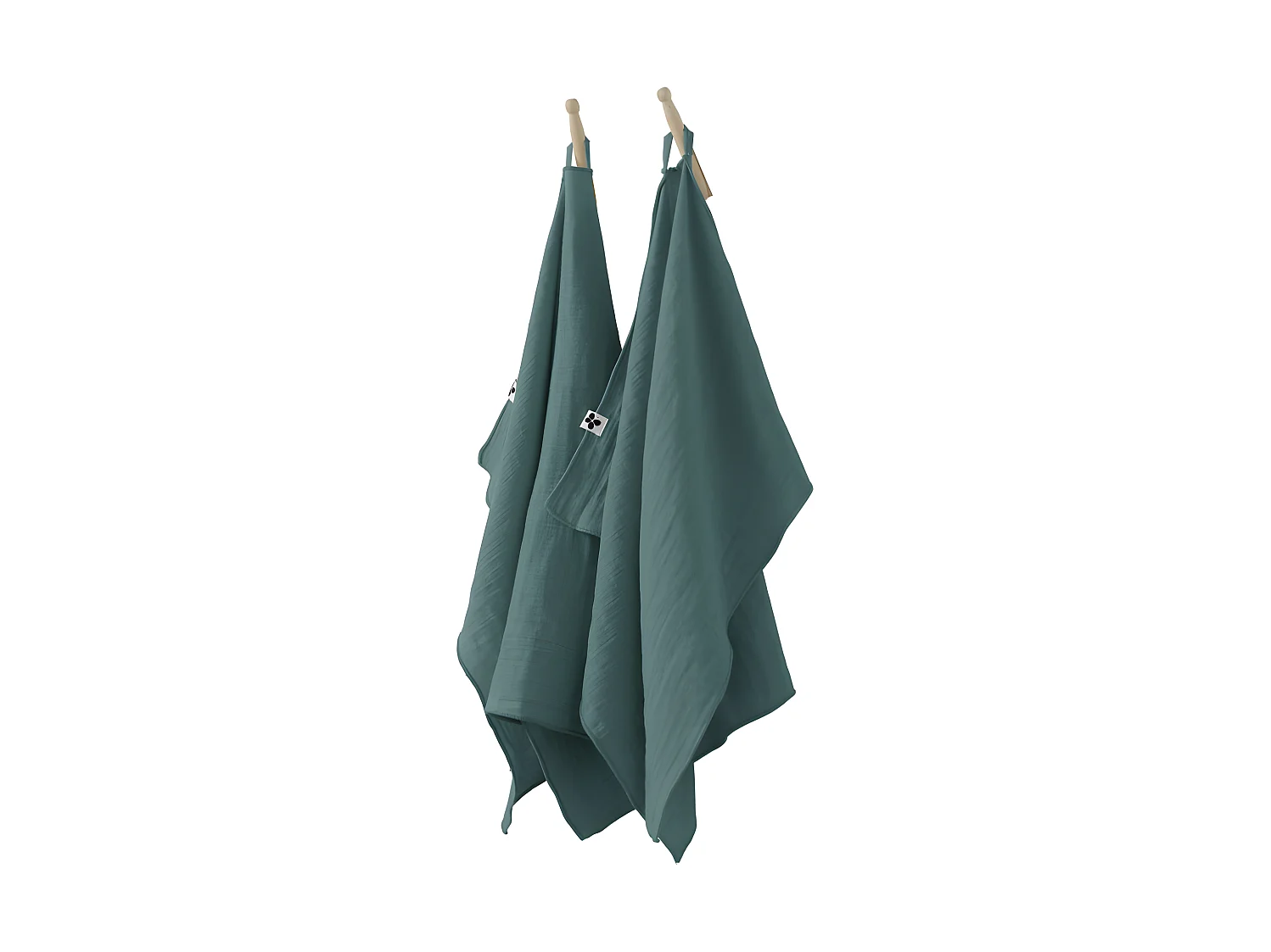 Lot de 2 essuie-mains "Gaïa" 50 x 70 cm "Gaze de Coton"