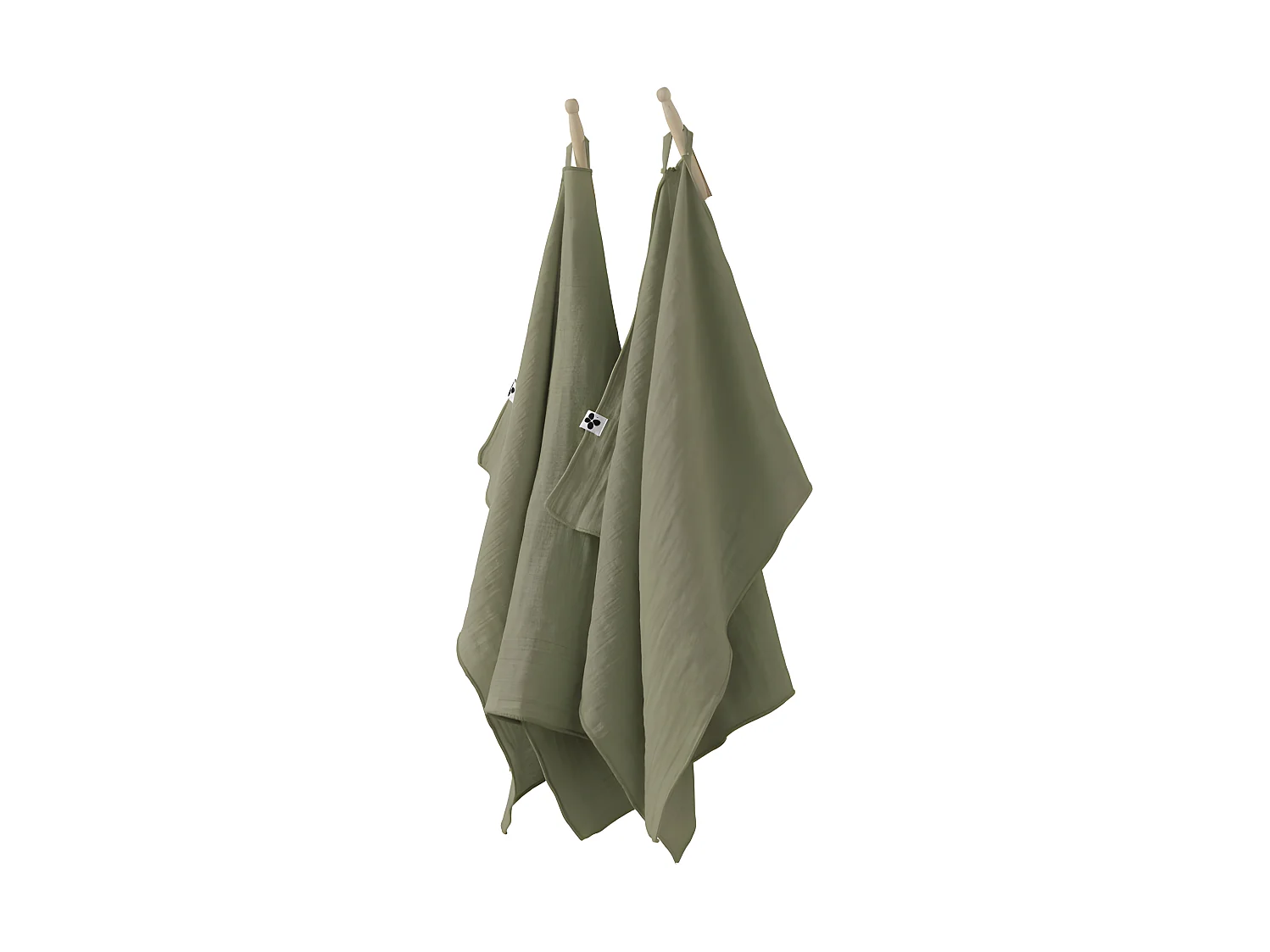 Lot de 2 essuie-mains "Gaïa" 50 x 70 cm "Gaze de Coton"