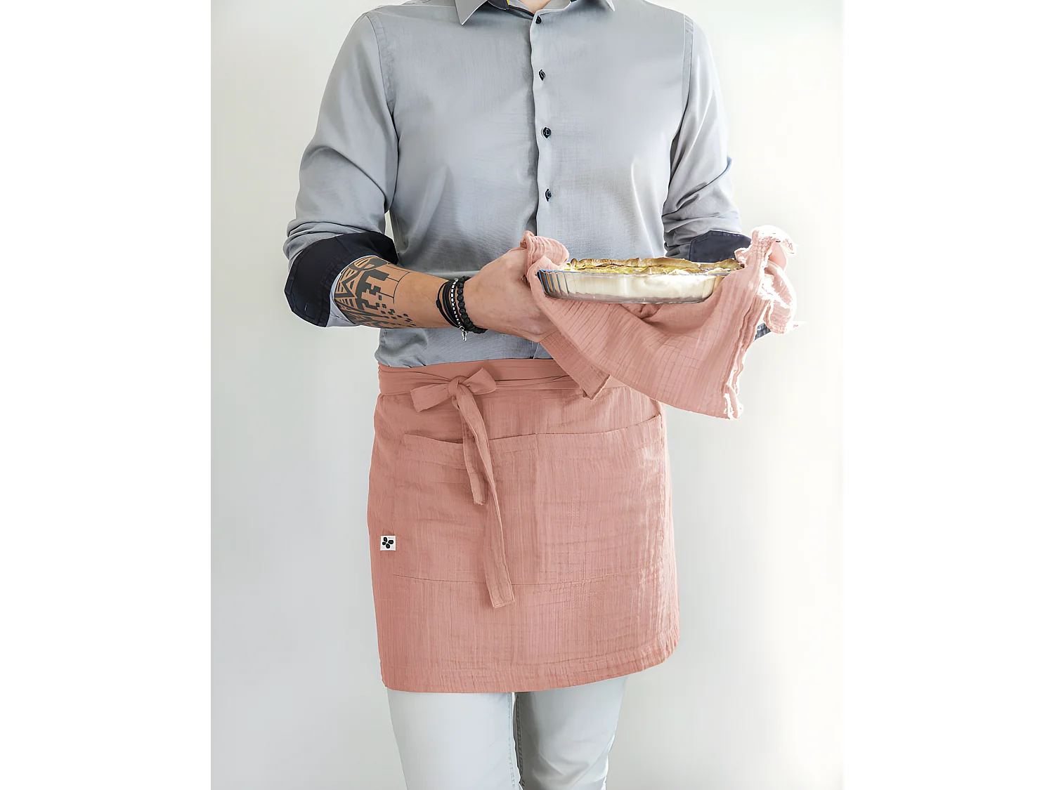 Tablier de Chef "Gaïa" 45 x 80 cm "Gaze de Coton"