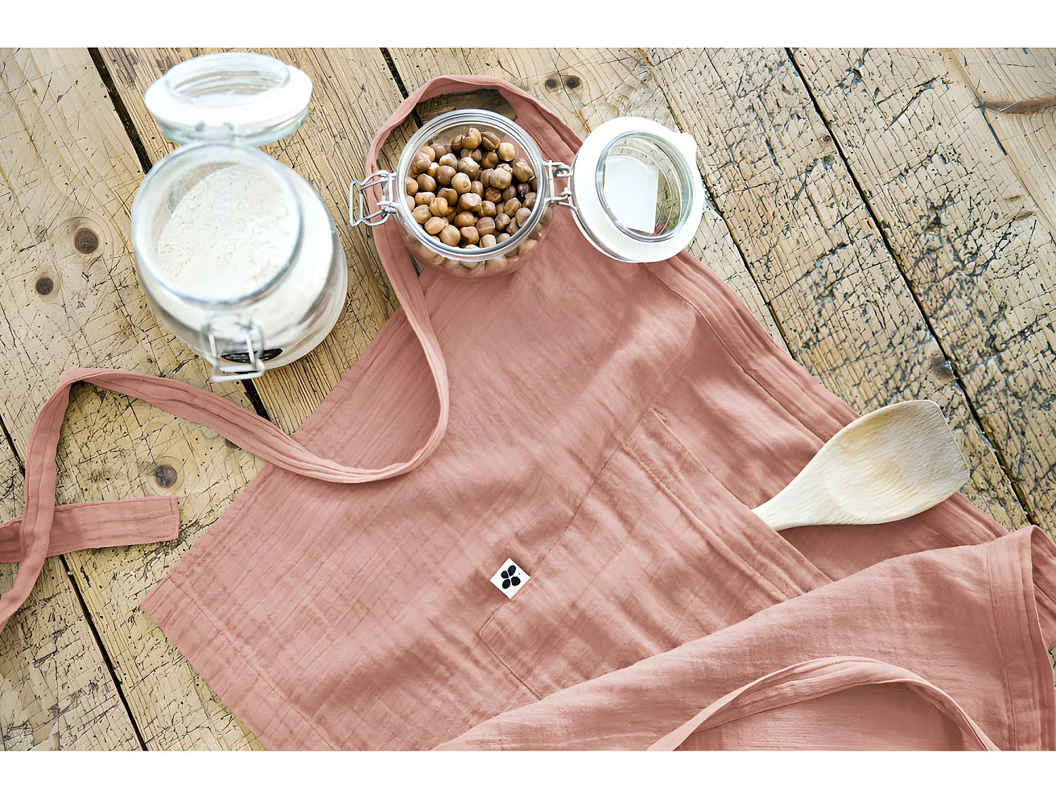 Tablier de Chef "Gaïa" 45 x 80 cm "Gaze de Coton"