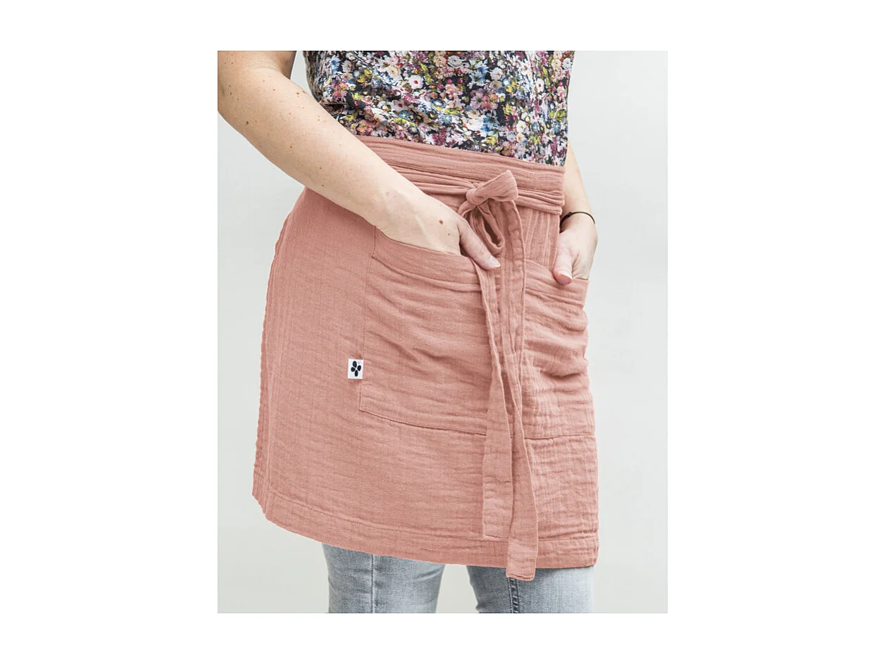 Tablier de Chef "Gaïa" 45 x 80 cm "Gaze de Coton" l'Effet Papillon