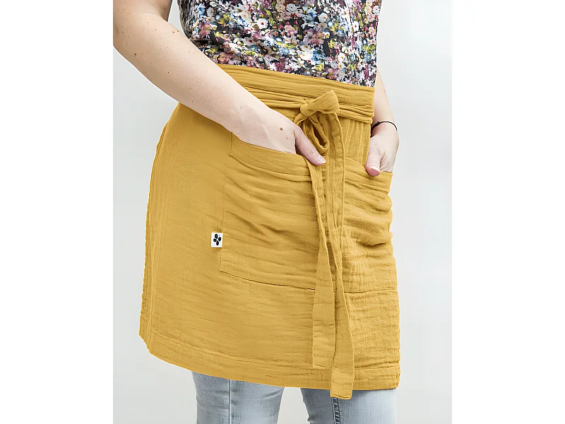 Tablier de Chef "Gaïa" 45 x 80 cm "Gaze de Coton"