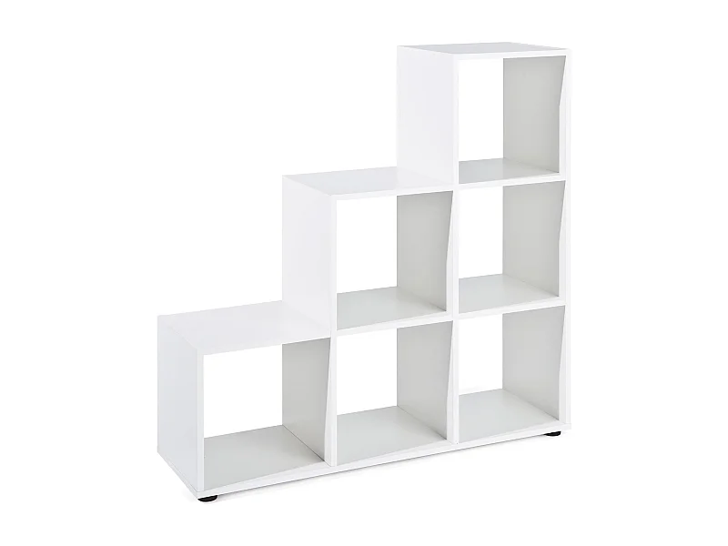 Étagère 6 Compartiments "Kase" 109cm Blanc