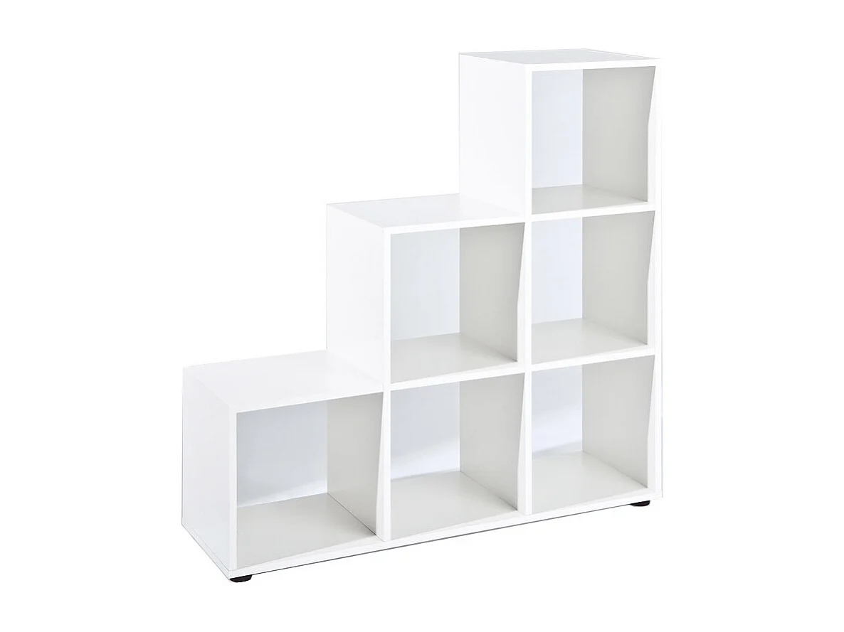 Étagère 6 Compartiments "Kase" 109cm Blanc