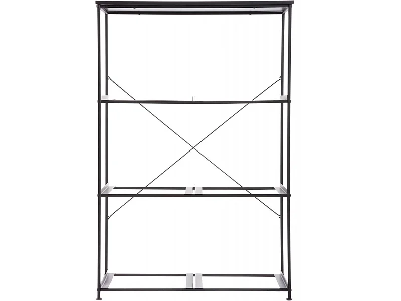 Étagère 6 Casiers en Métal "Mix N Modul" 68cm Noir