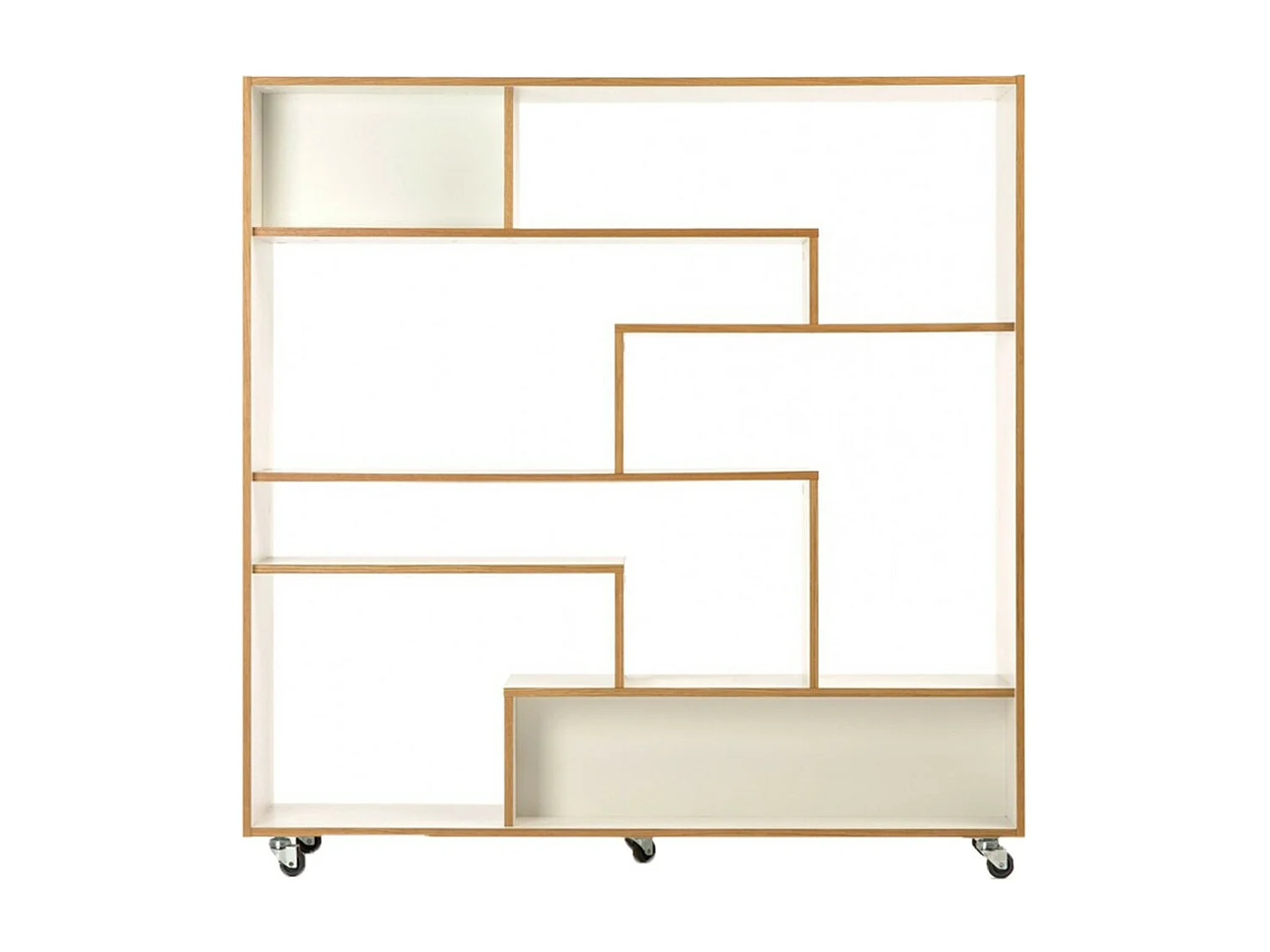 Étagère Bibliothèque Design "Southbury" 143cm Chêne & Blanc