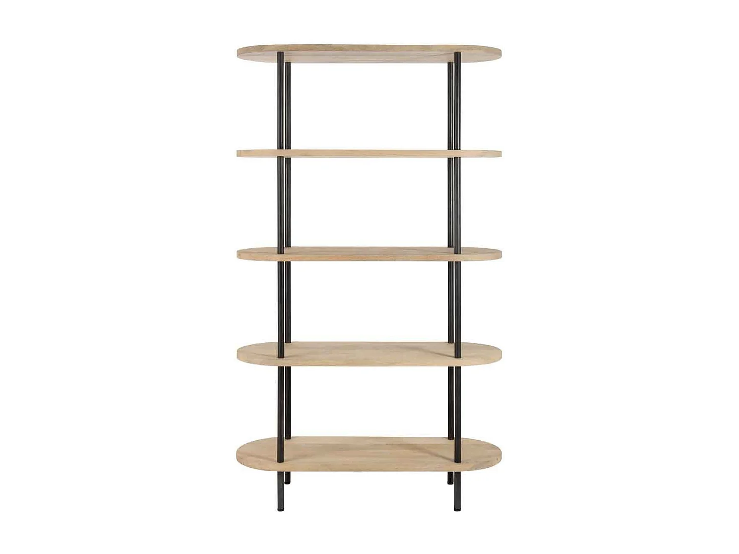 Estantería de 5 niveles en madera de mango natural Eli L 105 cm