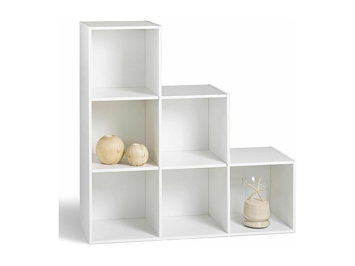 Estantería 6 Cubos Infantil Color Blanco Y Negro 63x95x32 Cm (anchoxaltoxfondo) | Leroy Merlin