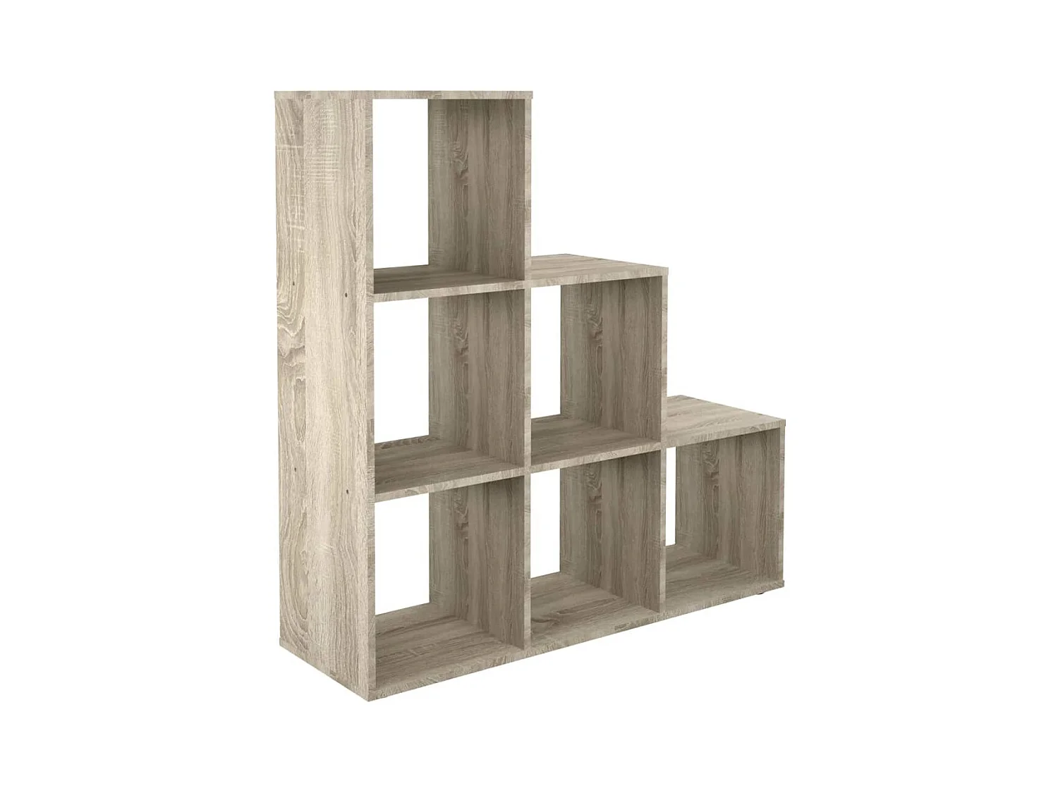 Étagère 6 Cases Design "Gaman" 108cm Chêne Sable