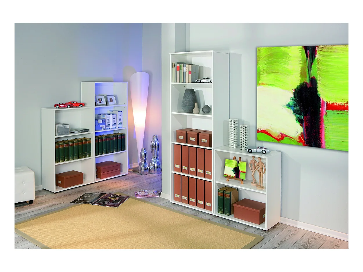 Étagère 5 Niveaux "Delnice" 180cm Blanc