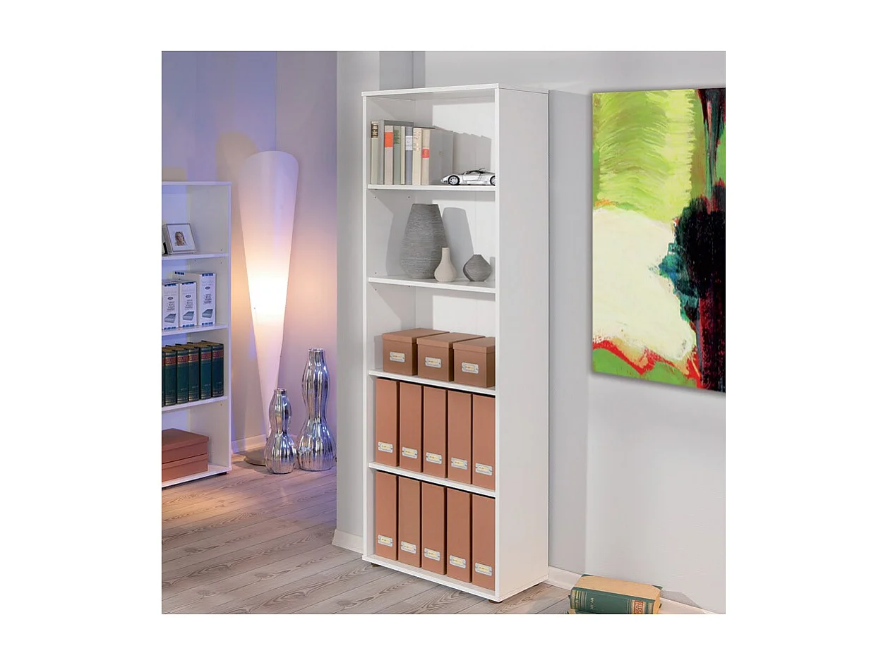 Étagère 5 Niveaux "Delnice" 180cm Blanc