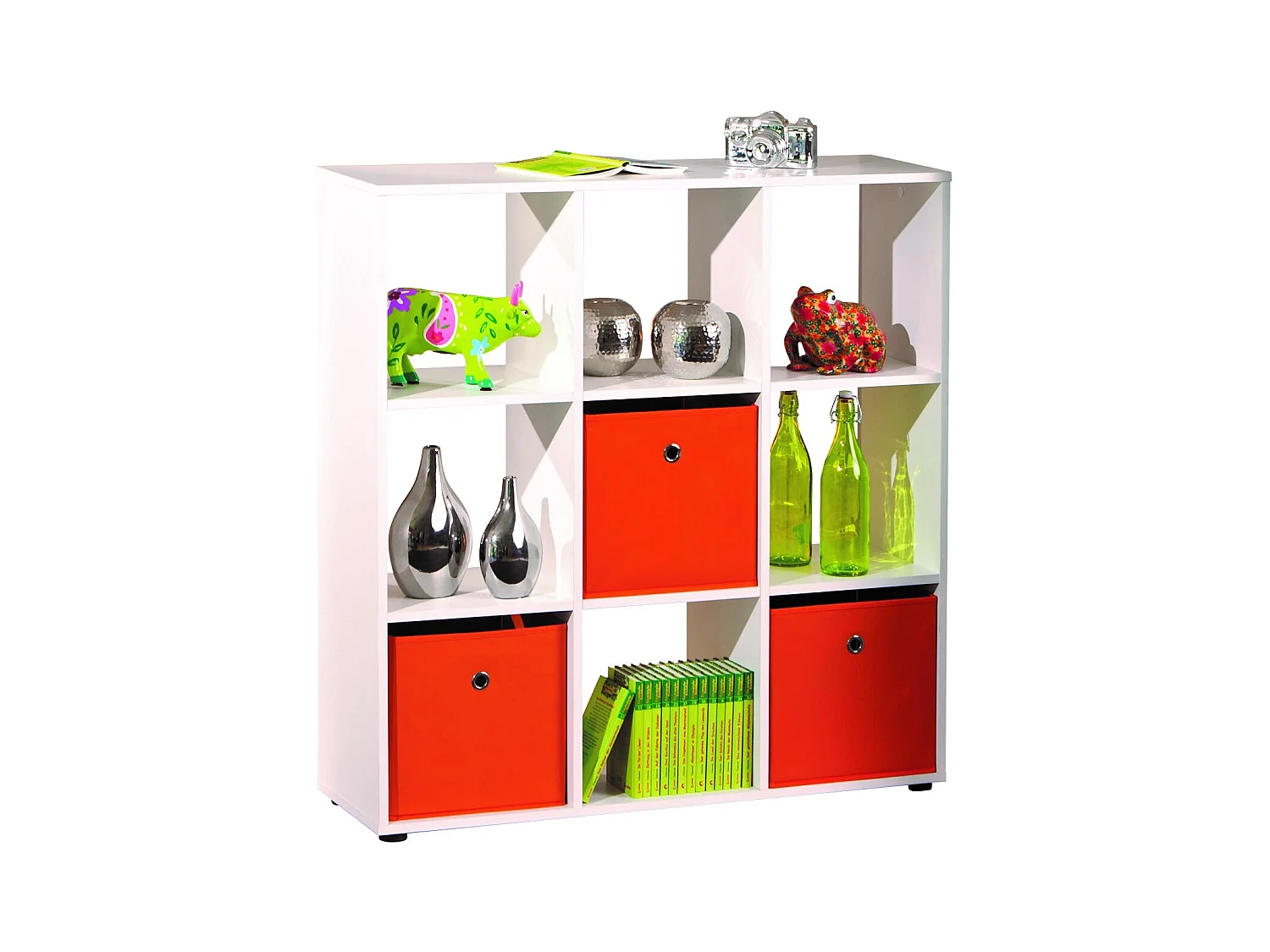 Étagère 9 Compartiments "Kase" 109cm Blanc