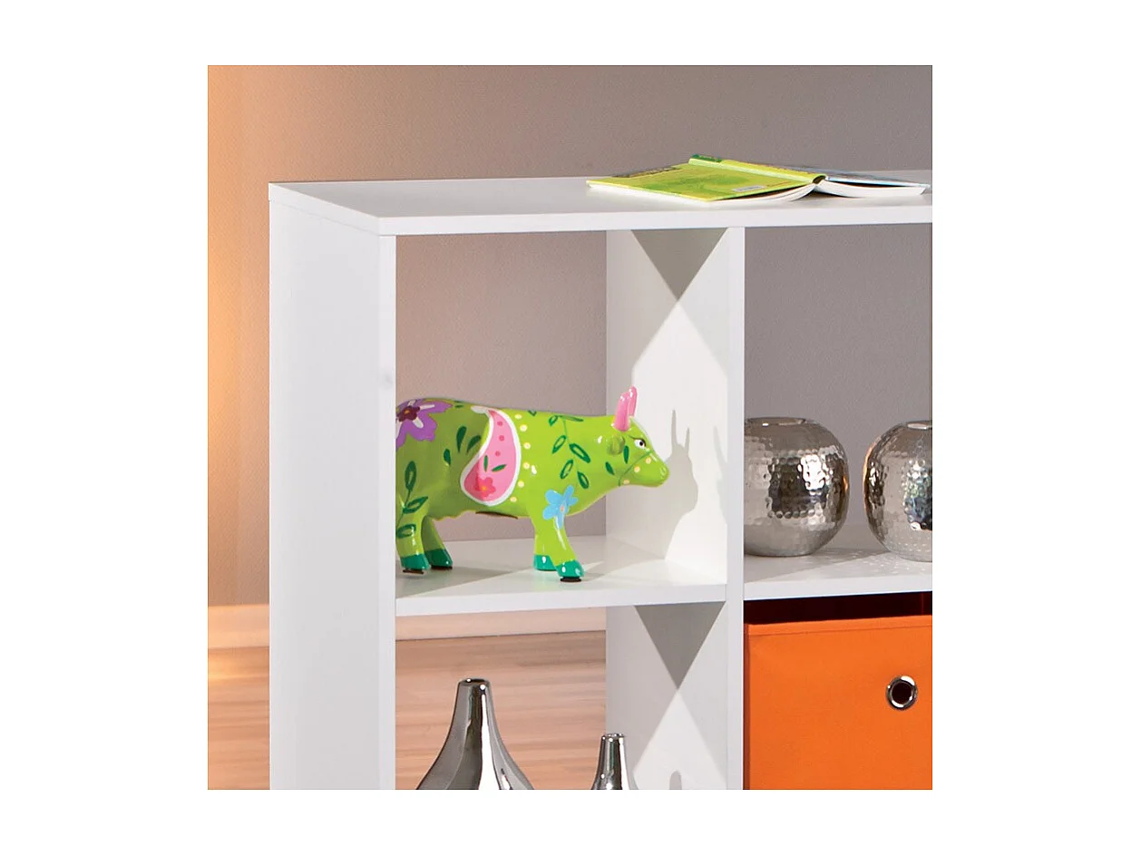 Étagère 9 Compartiments "Kase" 109cm Blanc