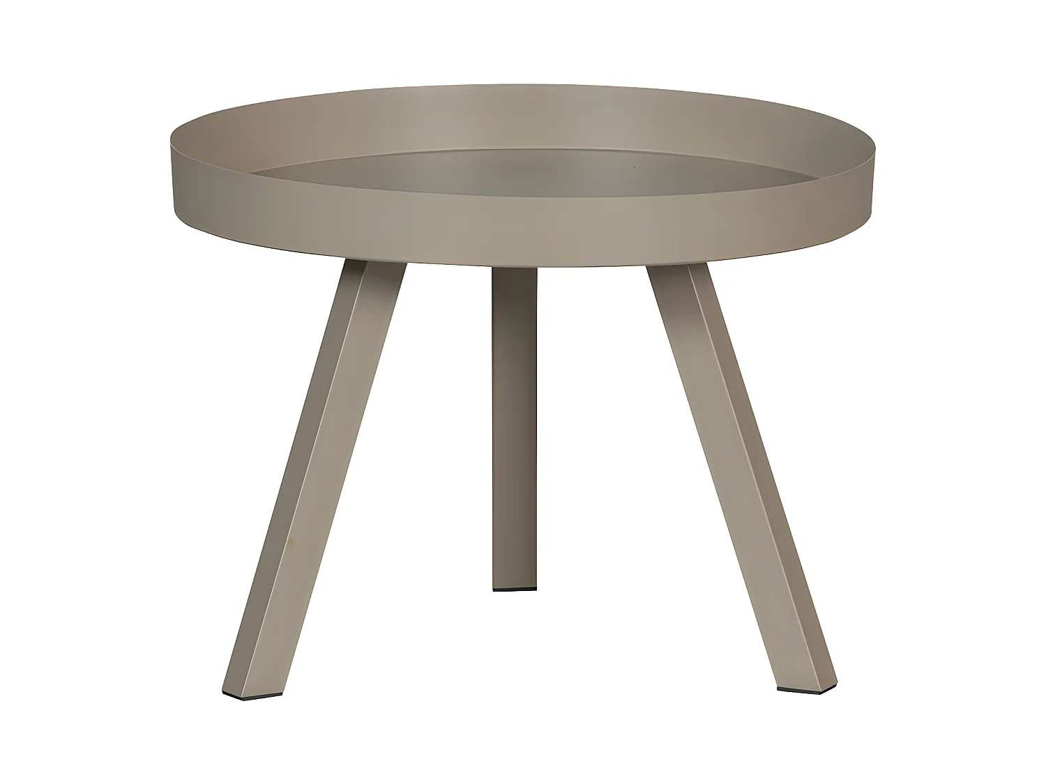 Sunny - Table d'appoint en métal ø60cm - Beige