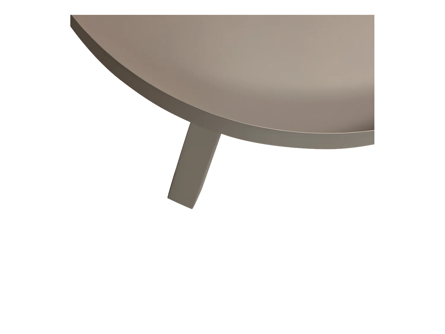 Sunny - Table d'appoint en métal ø60cm - Beige