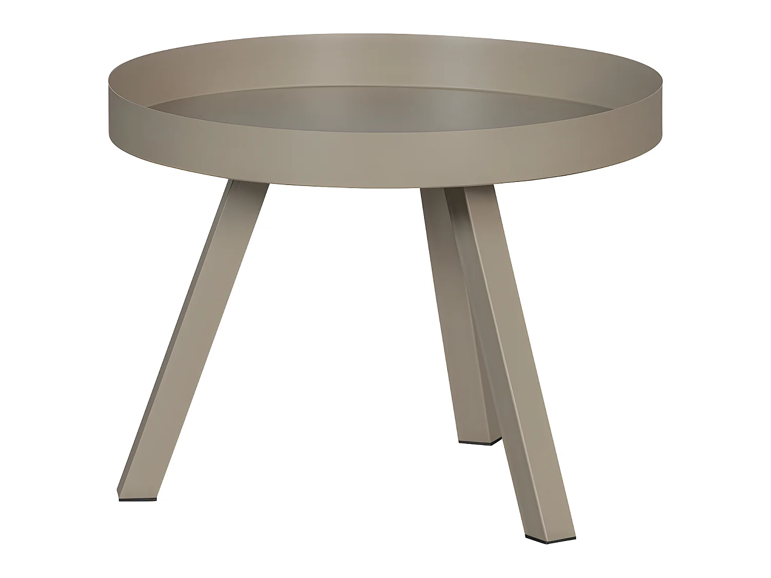 Sunny - Table d'appoint en métal ø60cm - Beige