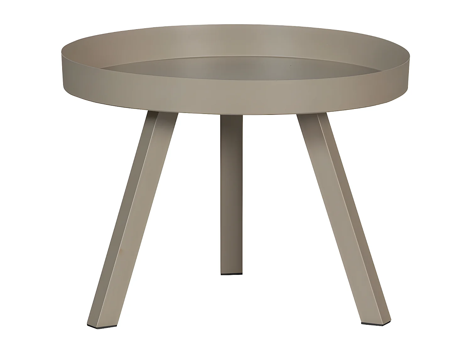 Sunny - Table d'appoint en métal ø60cm - Beige