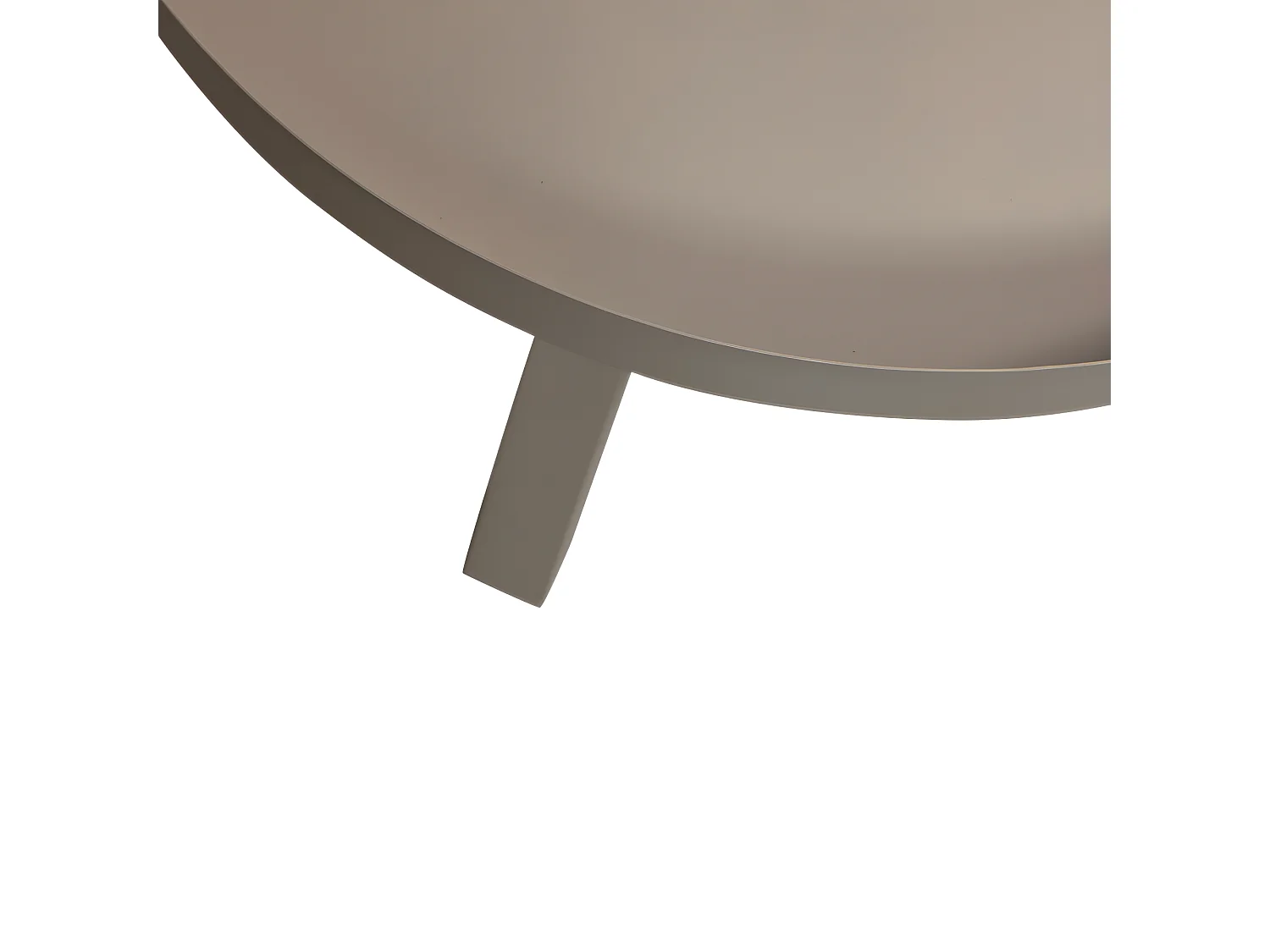 Sunny - Table d'appoint en métal ø60cm - Beige