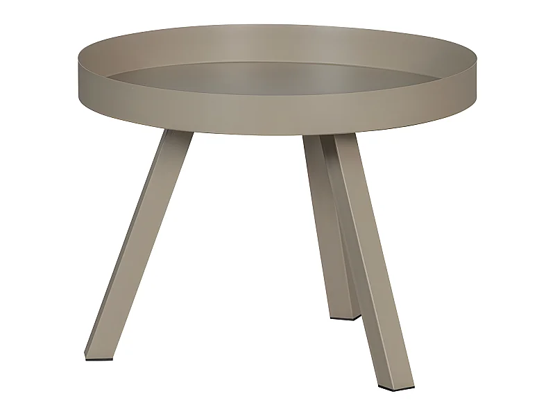 Sunny - Table d'appoint en métal ø60cm - Beige