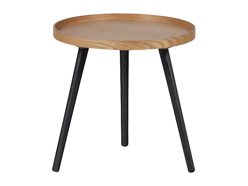 Mesa - Table d'appoint ronde en bois ø45cm - Bois clair