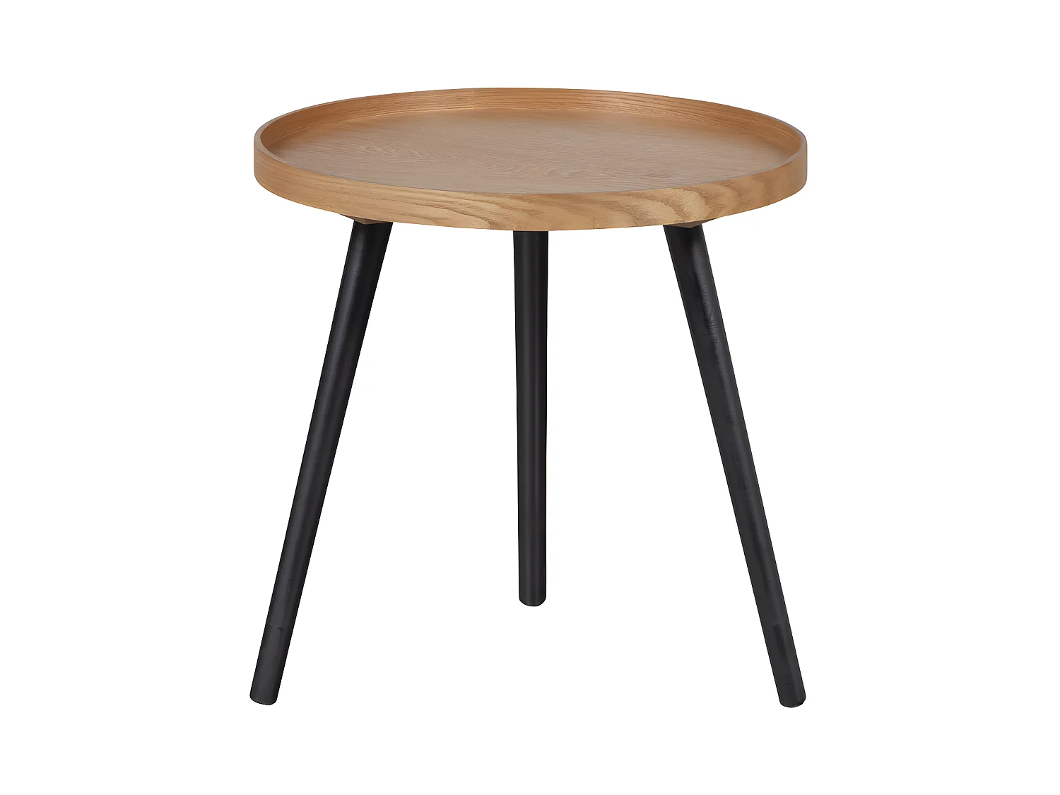 Mesa - Table d'appoint ronde en bois ø45cm - Bois clair