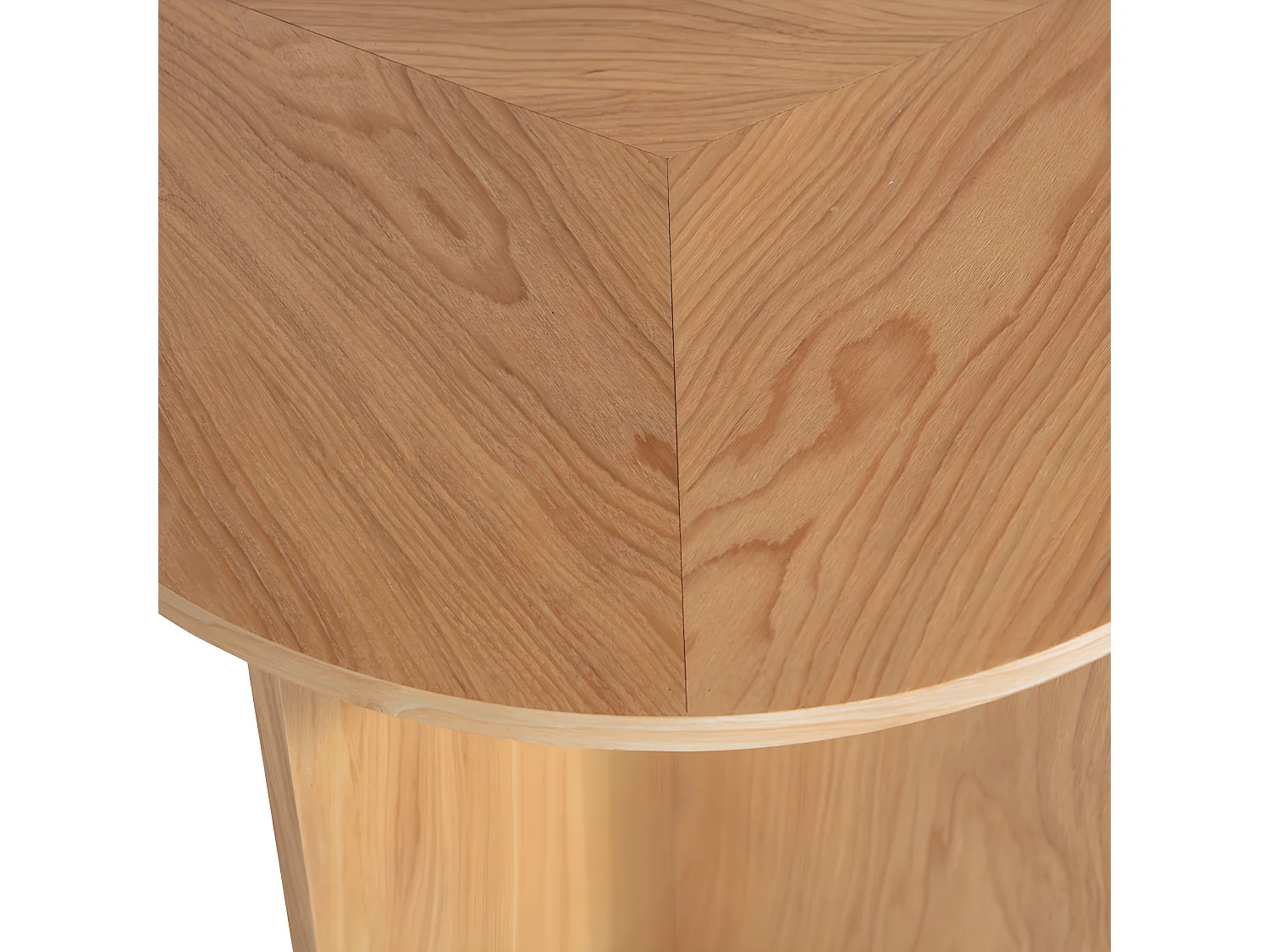 Lina - Lot de 2 tables d'appoint rondes en bois - Bois clair