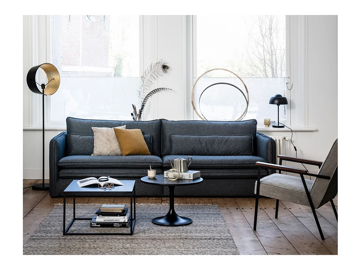 SALLY - Fauteuil d'appoint en velours côtelé gris kaki