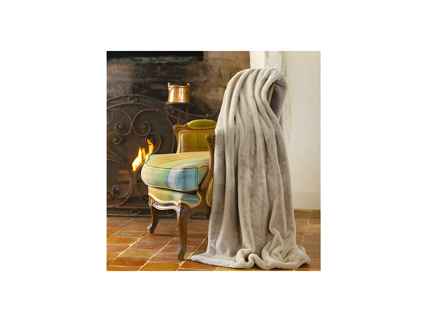 Plaid imitation fourrure "Mellow" 150 x 200 cm Toison d'or