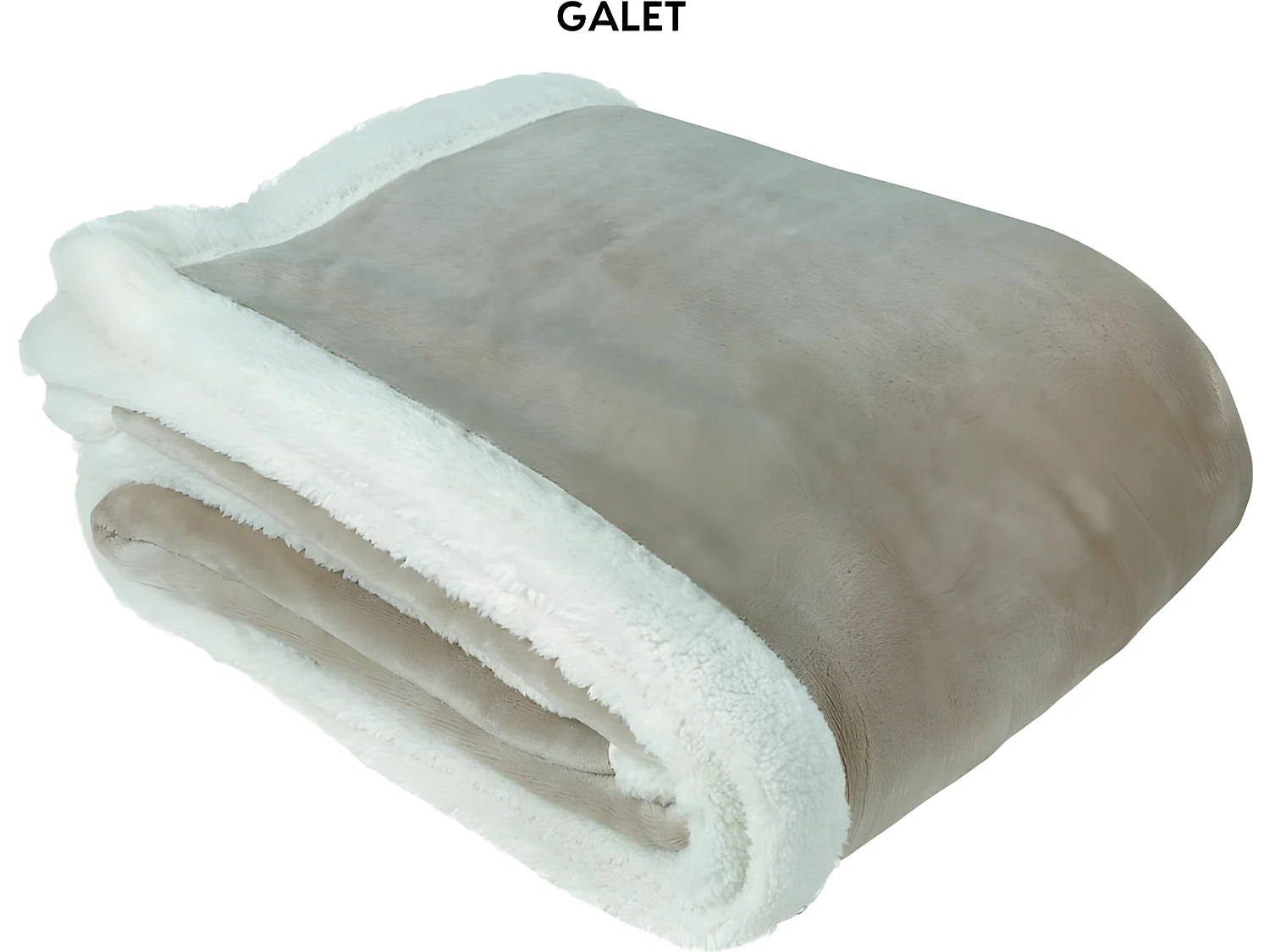 Plaid micro fourrure double face "Week end" Toison d'or