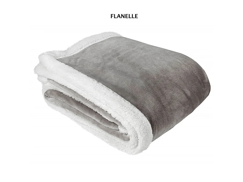 Plaid micro fourrure double face "Week end" Toison d'or