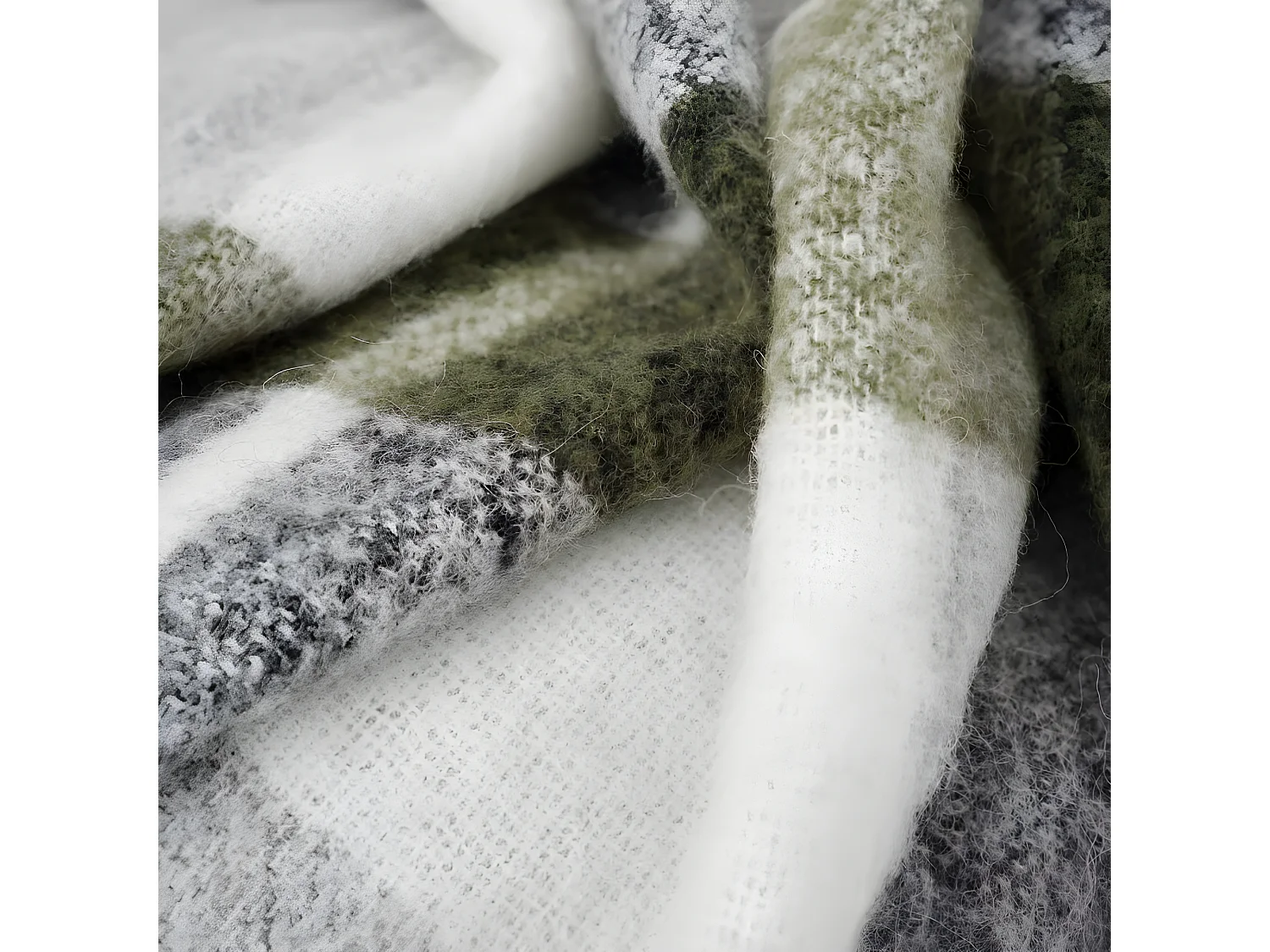 Plaid Alpaga Mohair Laine & Polyamide "Iseo" 130 x 180 cm Toison d'or