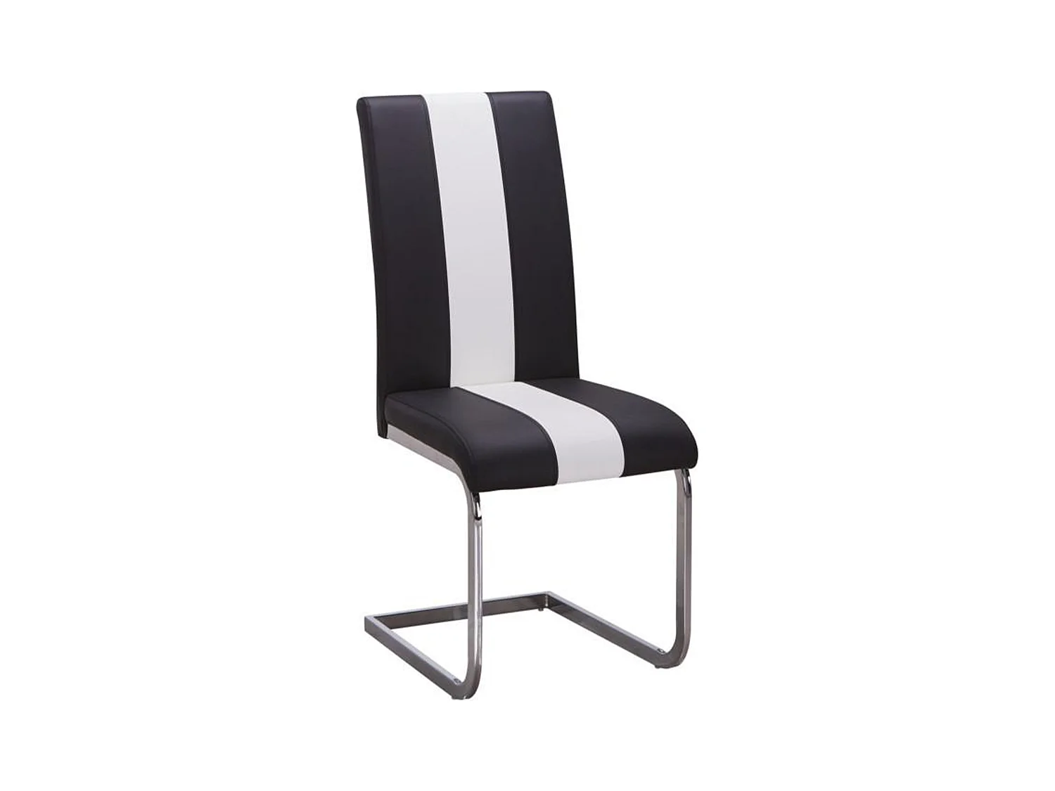 Lotto di 4 sedie in Similpelle Nero e bianco - TRINITY di Pascal MORABITO