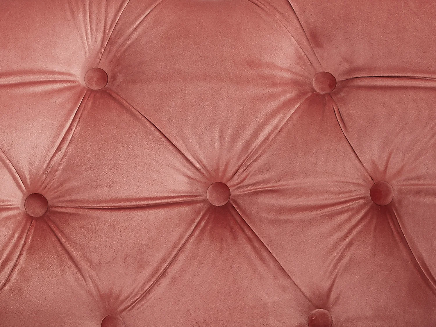 Lot de 2 Fauteuils CHESTERFIELD - Velours rose pastel