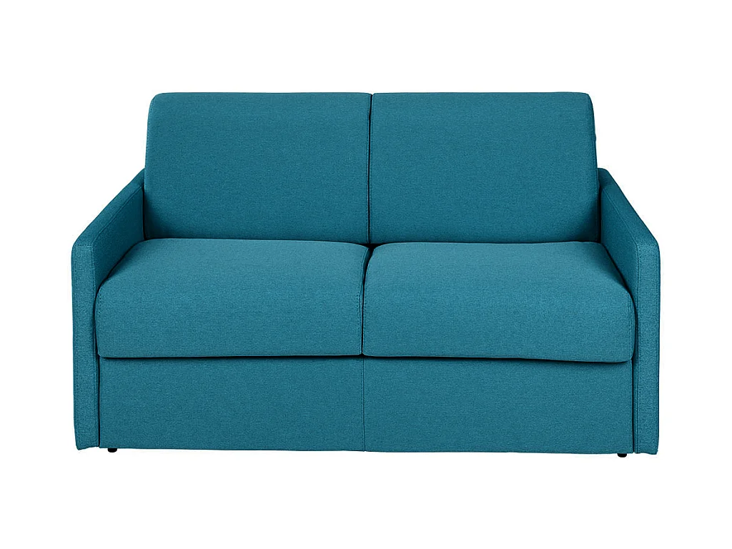Tweezits express bedbank CALIFE van stof - turquoise - slaapafmeting 120 cm