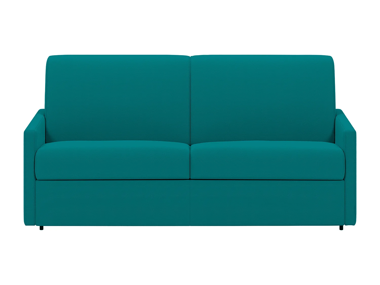 Divano letto 4 posti express Larghezza Materasso 160 cm Spessore 14 cm in Tessuto Turchese - - CALIFE