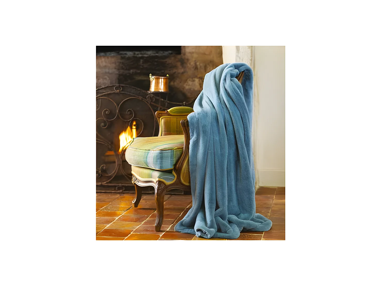 Plaid imitation fourrure "Mellow" 150 x 200 cm Toison d'or