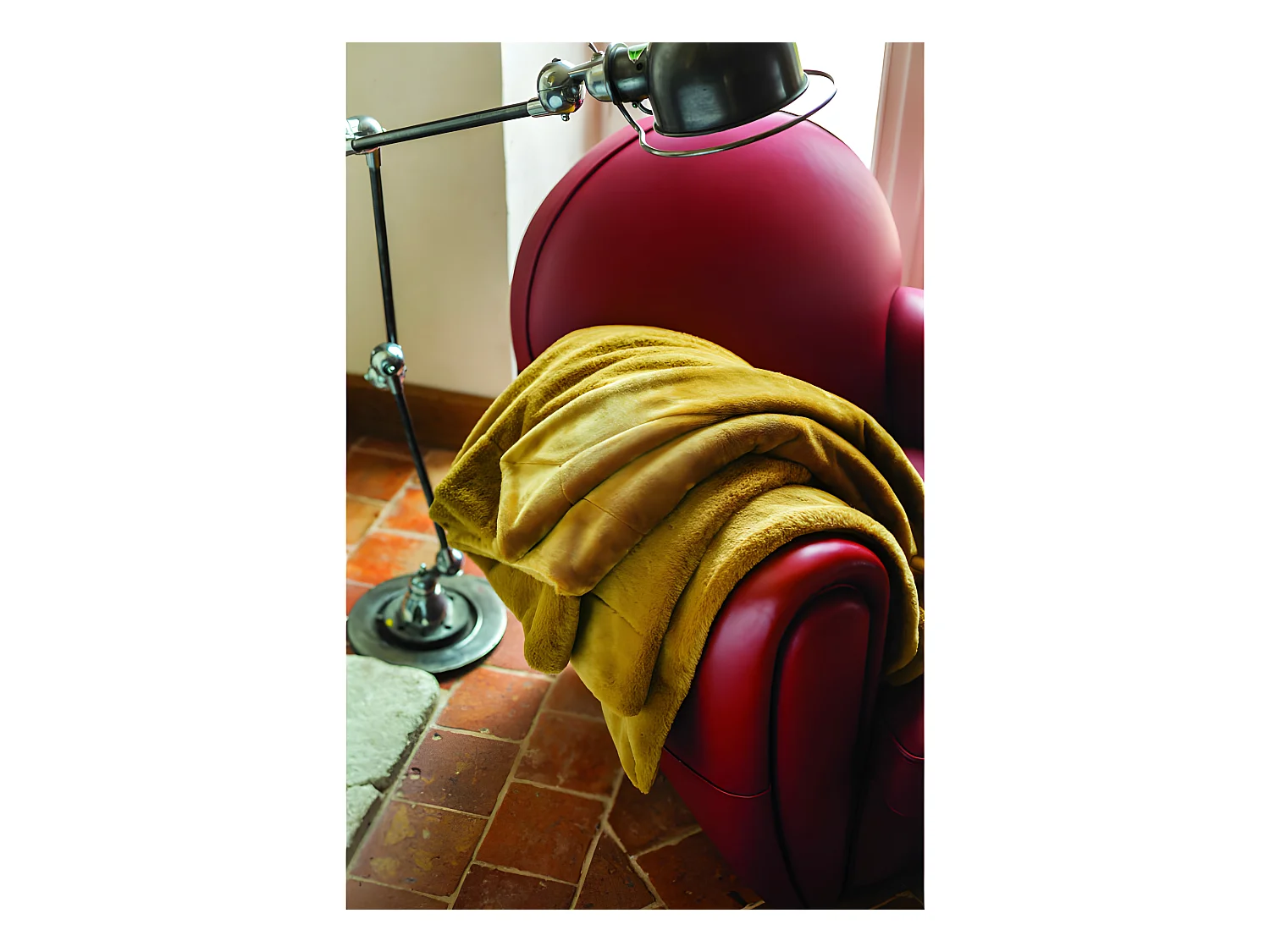 Plaid imitation fourrure "Mellow" 150 x 200 cm Toison d'or