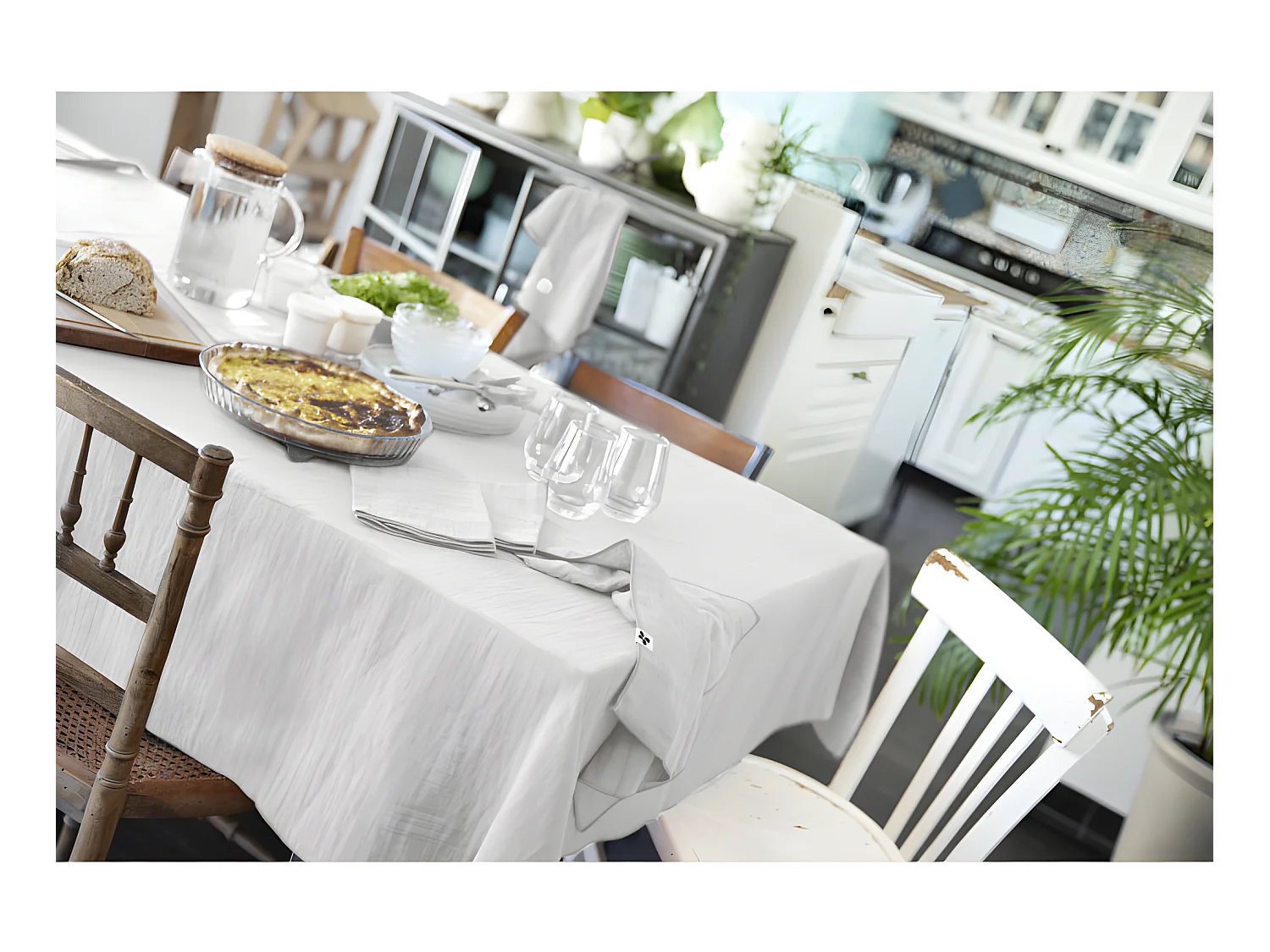 Nappe de table "Gaïa" 150 x 350 cm "Gaze de Coton"