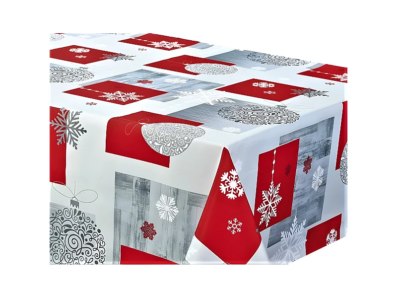 Nappe anti tache rectangulaire "Boules" 145 x 300 cm (8 à 12 couverts)