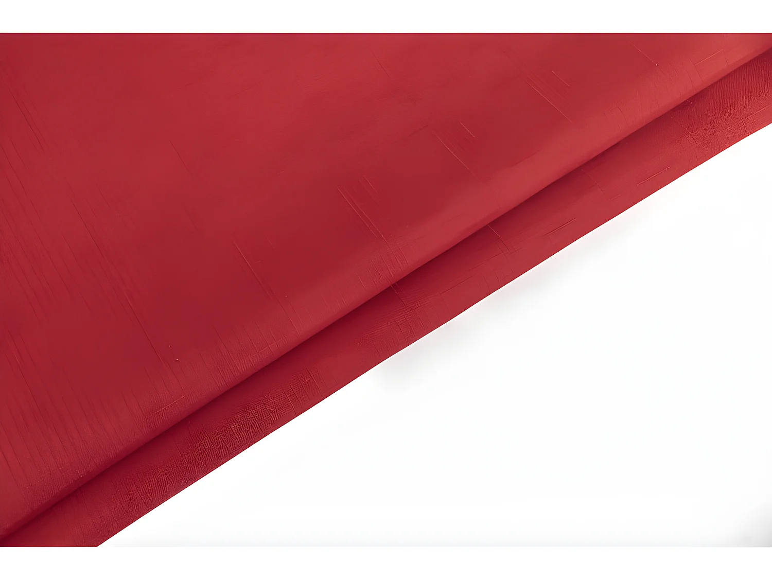 Nappe anti tache unie rouge ronde 160 cm