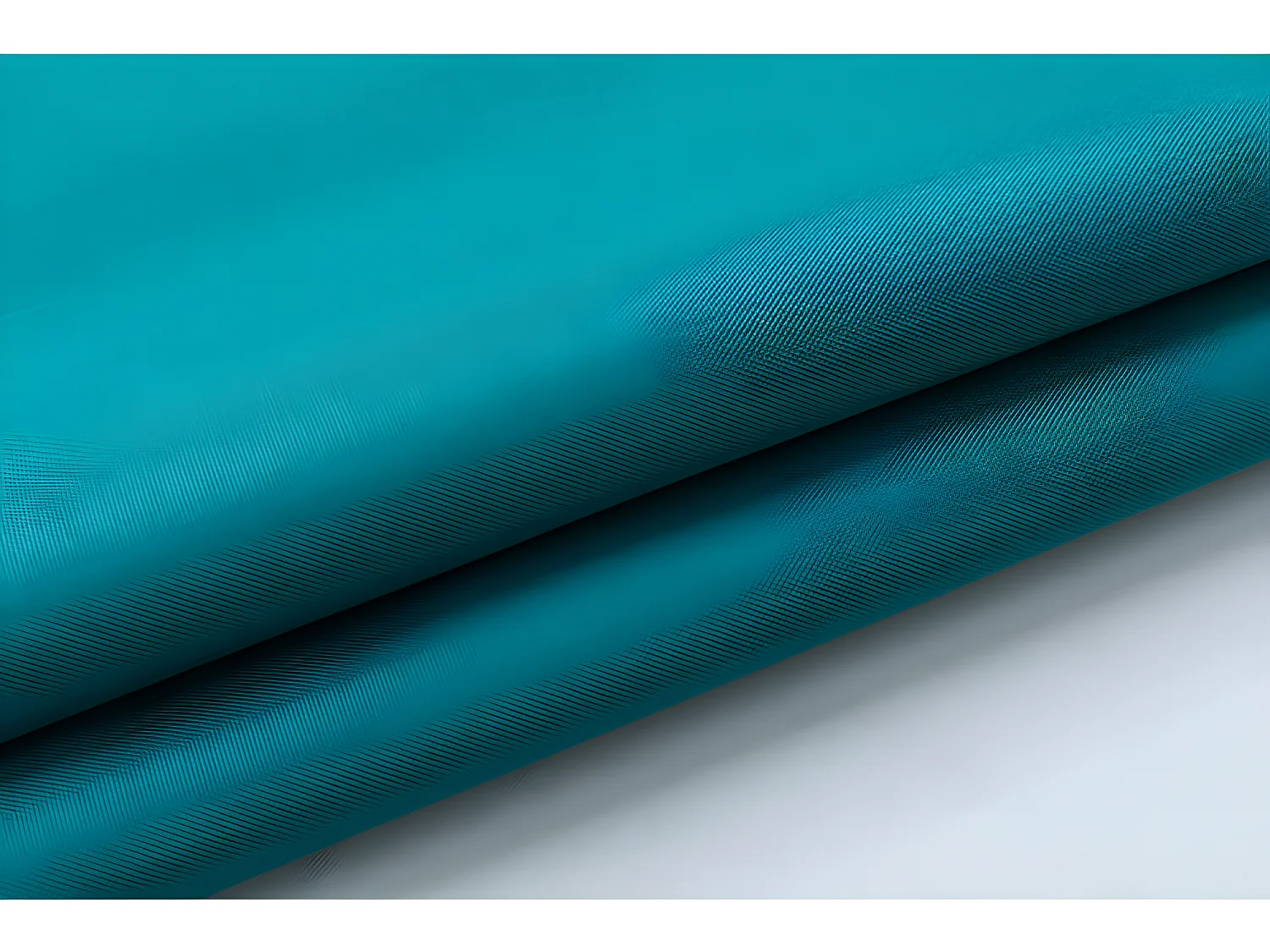 Nappe enduite avec traitement antitache Bleu Paon rectangulaire 145 x 240 cm