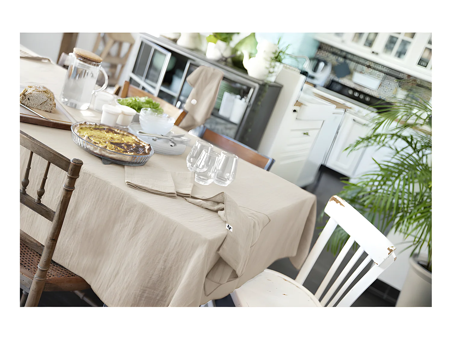 Nappe de table "Gaïa" 150 x 250 cm "Gaze de Coton"