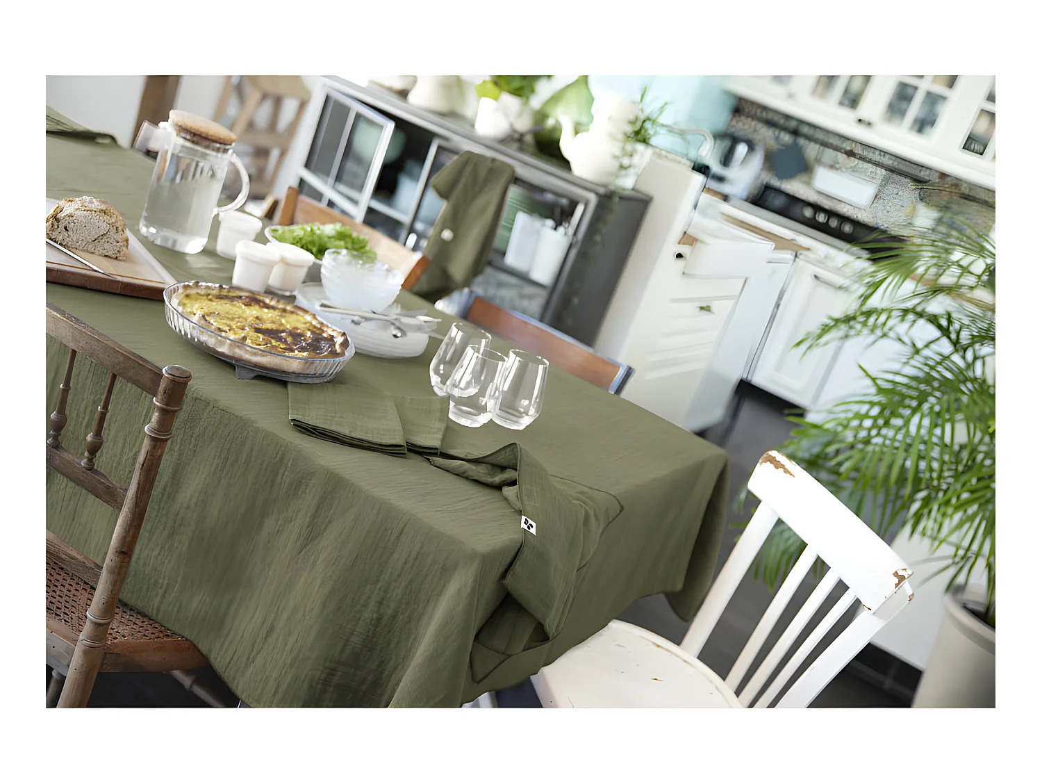 Nappe de table "Gaïa" 150 x 250 cm "Gaze de Coton"