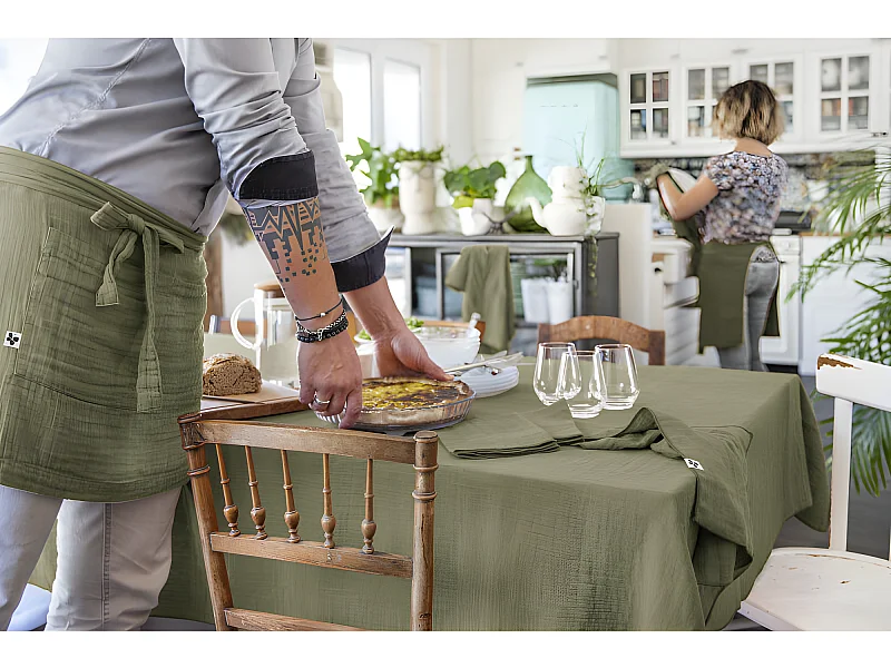 Nappe de table "Gaïa" 150 x 250 cm "Gaze de Coton"