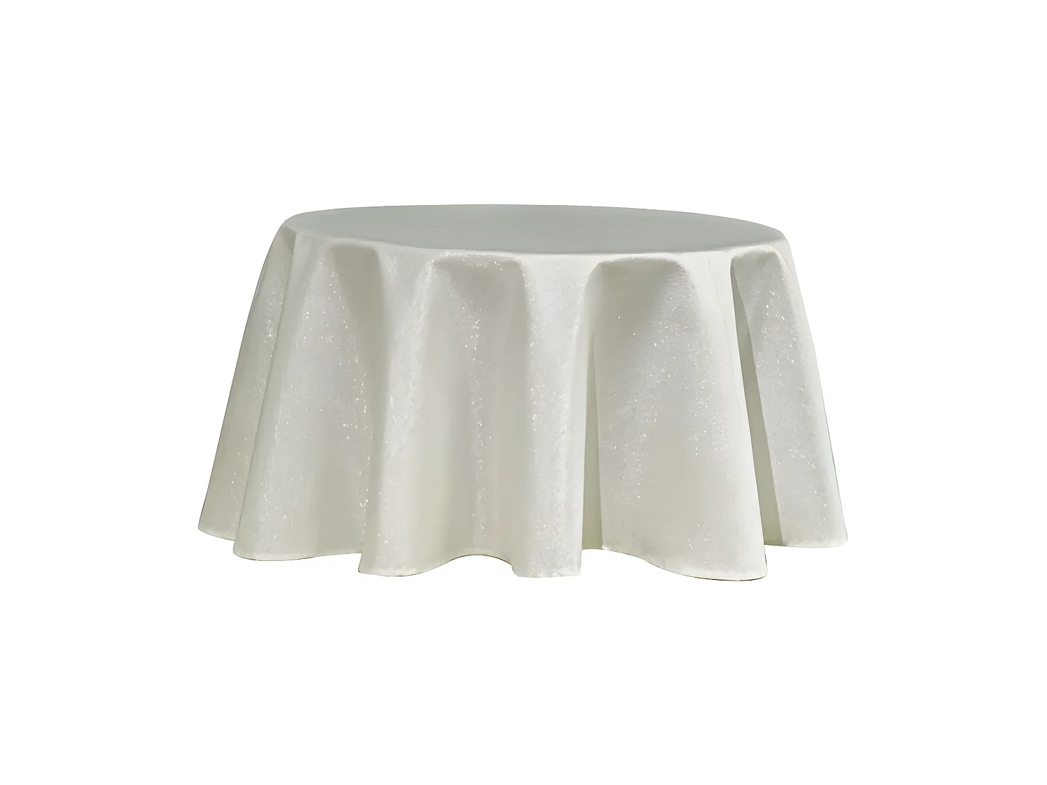 Nappe anti tache ronde "Paillettes" 160 cm (4 à 6 couverts)