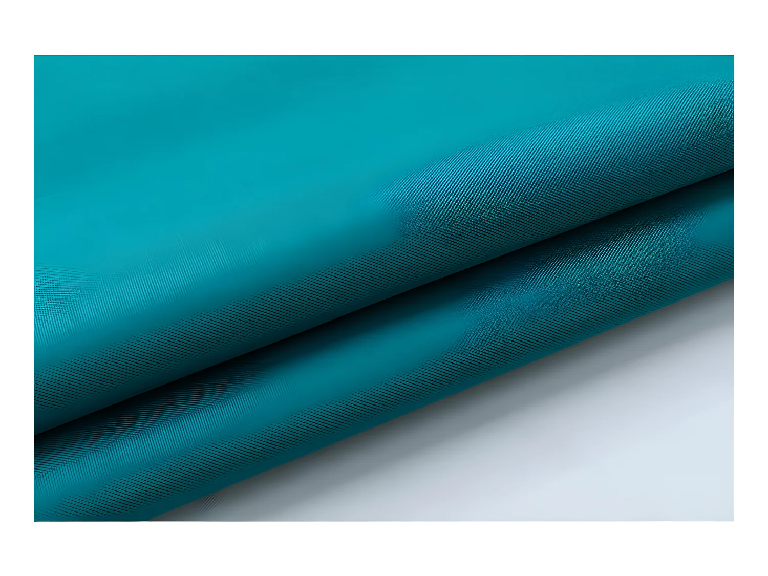 Nappe enduite avec traitement antitache Bleu Paon carrée 180 x 180 cm